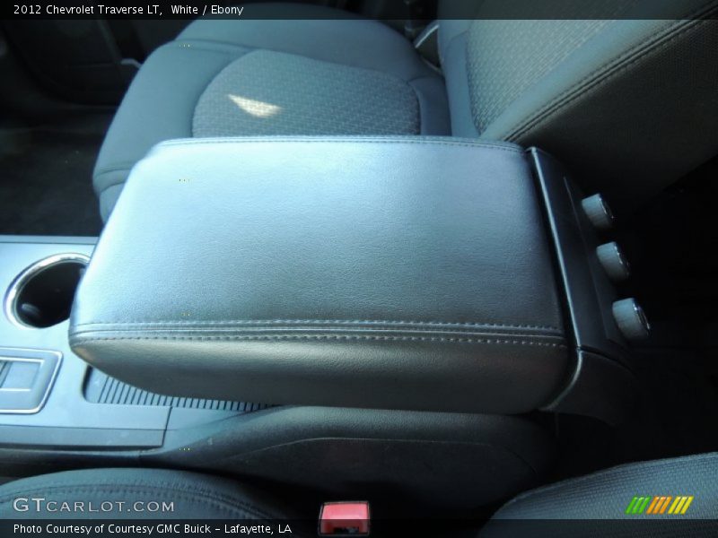 White / Ebony 2012 Chevrolet Traverse LT