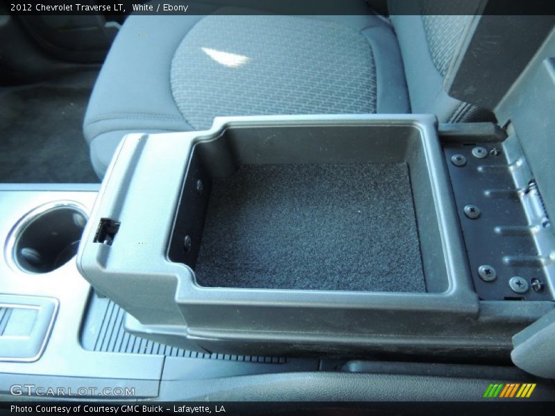 White / Ebony 2012 Chevrolet Traverse LT
