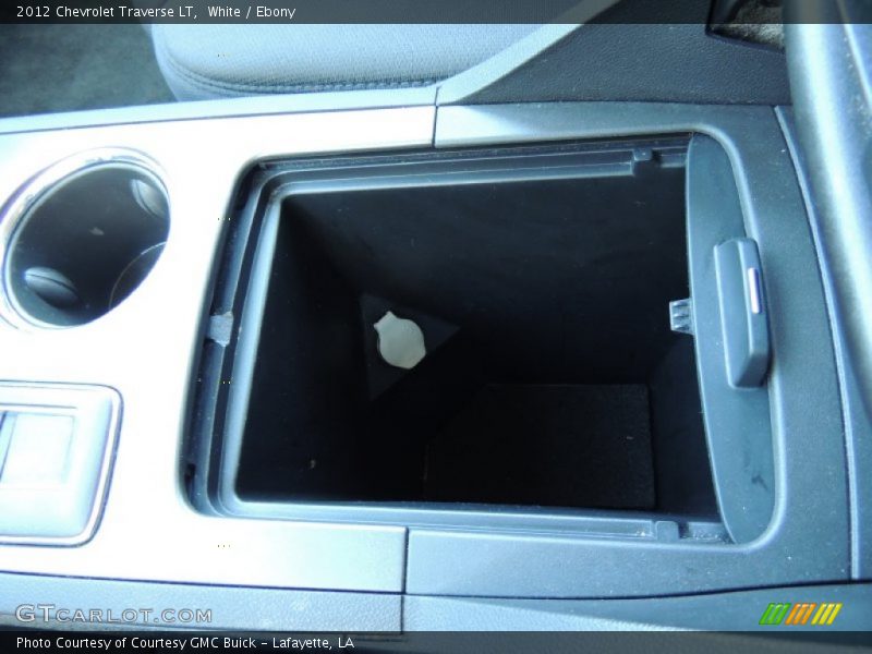White / Ebony 2012 Chevrolet Traverse LT