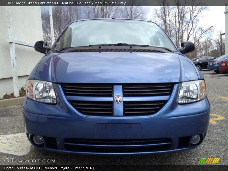 Marine Blue Pearl / Medium Slate Gray 2007 Dodge Grand Caravan SXT