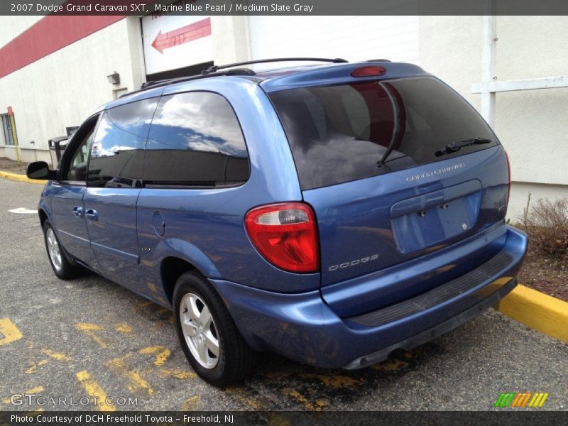 Marine Blue Pearl / Medium Slate Gray 2007 Dodge Grand Caravan SXT