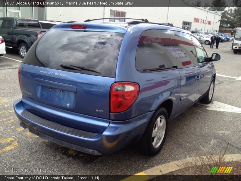 Marine Blue Pearl / Medium Slate Gray 2007 Dodge Grand Caravan SXT