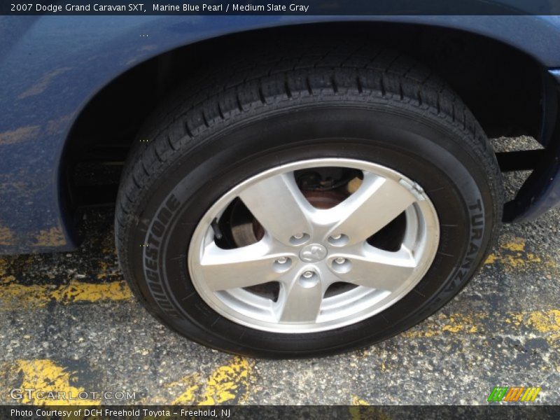 Marine Blue Pearl / Medium Slate Gray 2007 Dodge Grand Caravan SXT