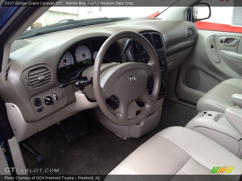 Marine Blue Pearl / Medium Slate Gray 2007 Dodge Grand Caravan SXT
