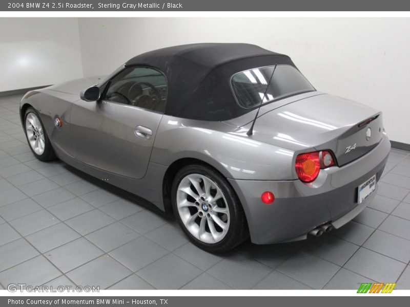 Sterling Gray Metallic / Black 2004 BMW Z4 2.5i Roadster