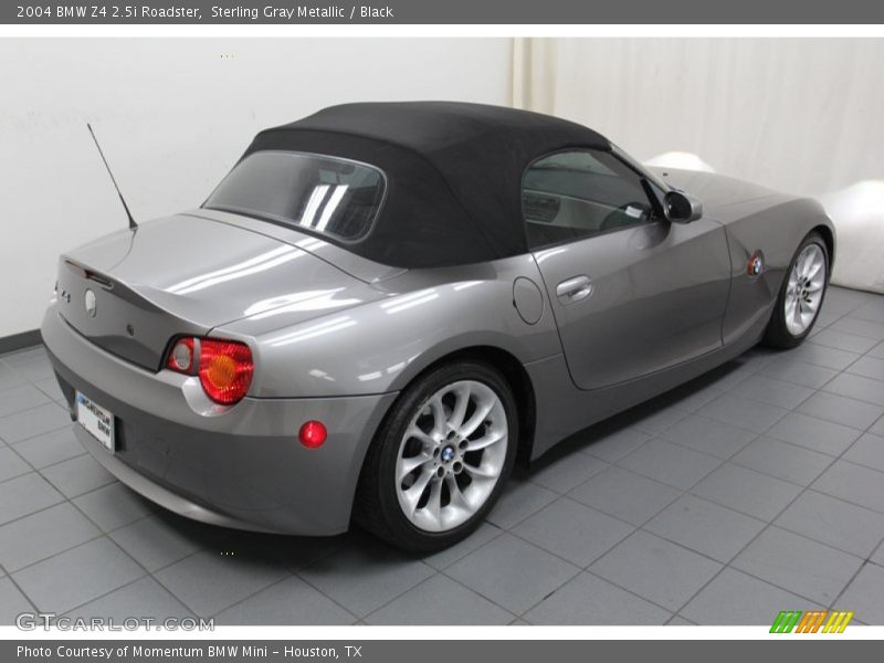 Sterling Gray Metallic / Black 2004 BMW Z4 2.5i Roadster