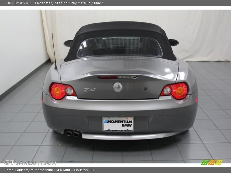 Sterling Gray Metallic / Black 2004 BMW Z4 2.5i Roadster