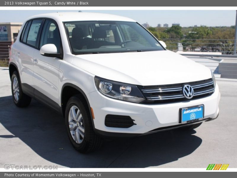 Candy White / Black 2013 Volkswagen Tiguan S