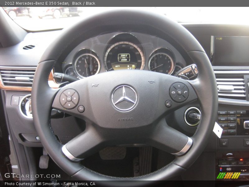 Black / Black 2012 Mercedes-Benz E 350 Sedan