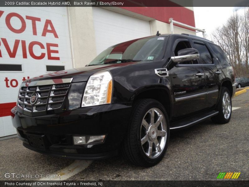 Black Raven / Ebony/Ebony 2009 Cadillac Escalade Hybrid AWD