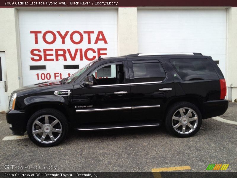 Black Raven / Ebony/Ebony 2009 Cadillac Escalade Hybrid AWD