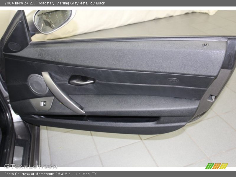 Sterling Gray Metallic / Black 2004 BMW Z4 2.5i Roadster