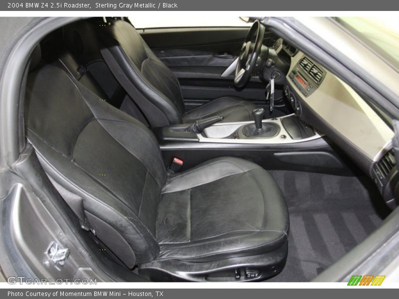 Sterling Gray Metallic / Black 2004 BMW Z4 2.5i Roadster