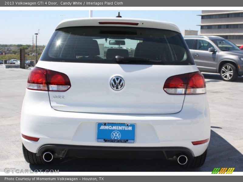 Candy White / Interlagos Plaid Cloth 2013 Volkswagen GTI 4 Door