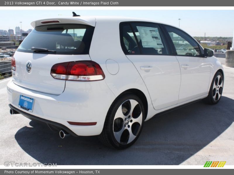 Candy White / Interlagos Plaid Cloth 2013 Volkswagen GTI 4 Door