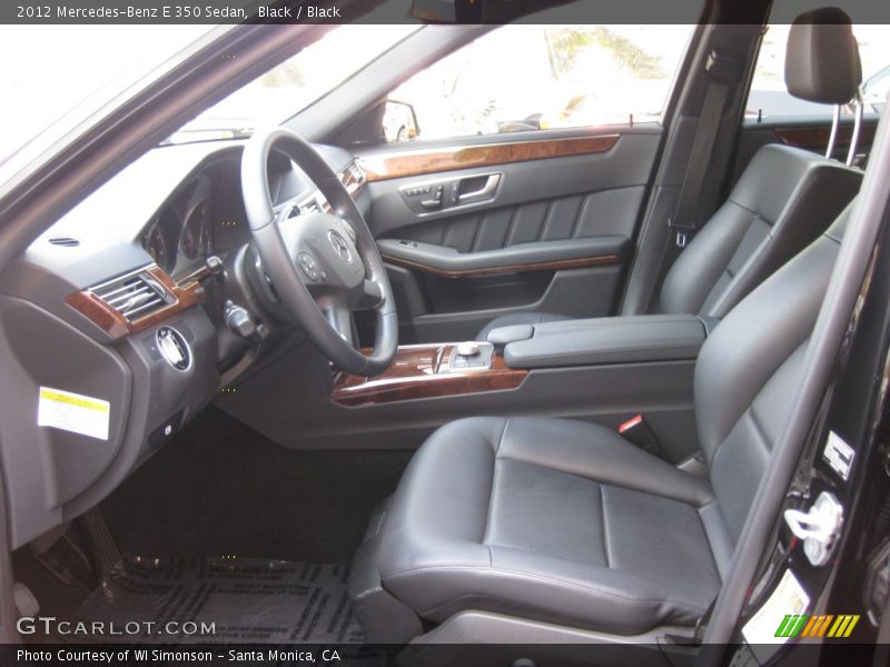 Black / Black 2012 Mercedes-Benz E 350 Sedan