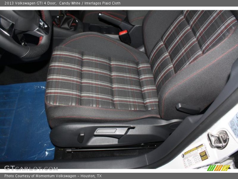 Candy White / Interlagos Plaid Cloth 2013 Volkswagen GTI 4 Door