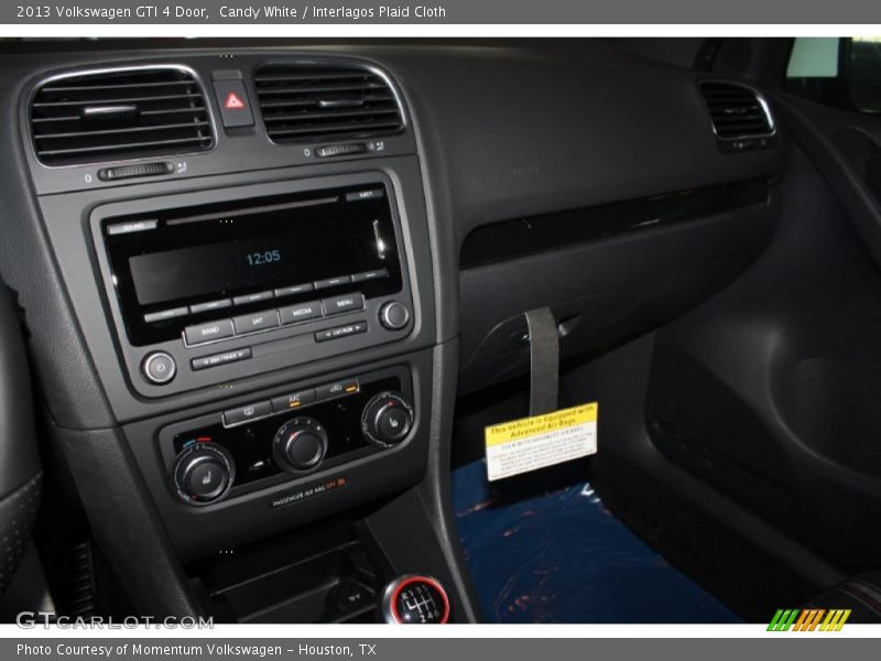 Candy White / Interlagos Plaid Cloth 2013 Volkswagen GTI 4 Door