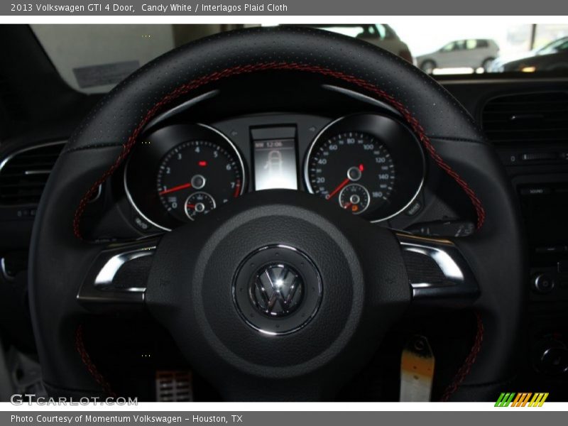 Candy White / Interlagos Plaid Cloth 2013 Volkswagen GTI 4 Door