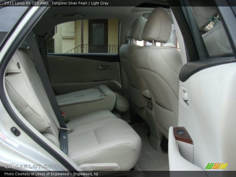 Tungsten Silver Pearl / Light Gray 2011 Lexus RX 350 AWD