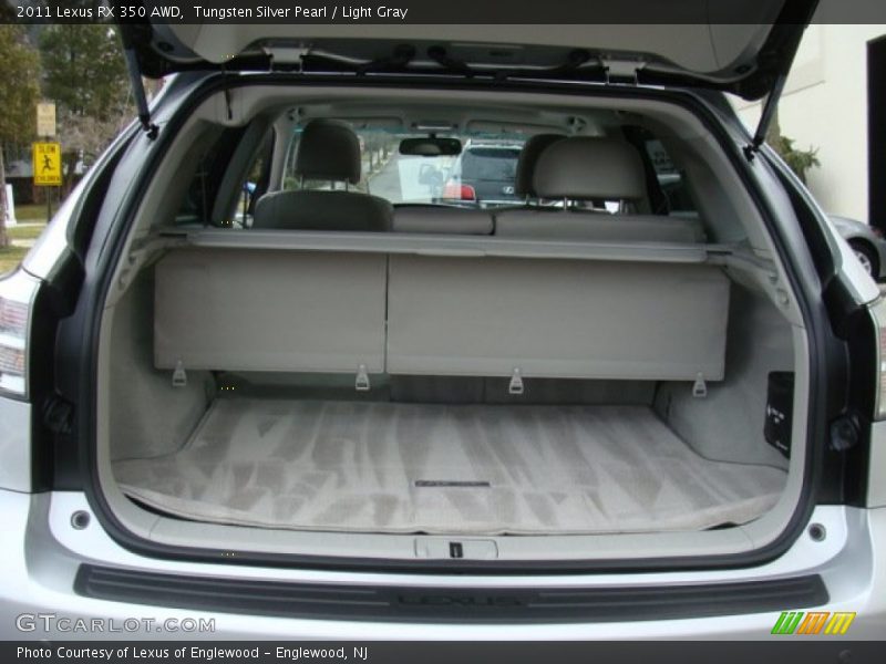 Tungsten Silver Pearl / Light Gray 2011 Lexus RX 350 AWD