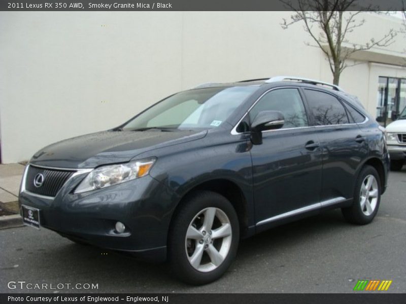 Smokey Granite Mica / Black 2011 Lexus RX 350 AWD