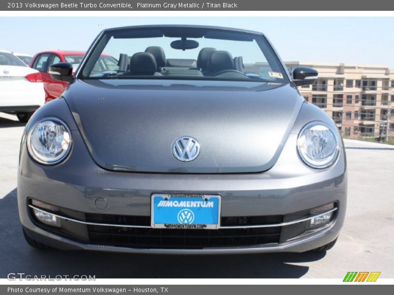 Platinum Gray Metallic / Titan Black 2013 Volkswagen Beetle Turbo Convertible