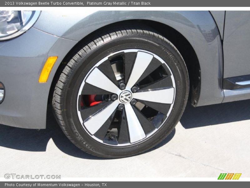 Platinum Gray Metallic / Titan Black 2013 Volkswagen Beetle Turbo Convertible