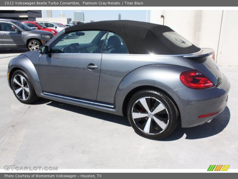 Platinum Gray Metallic / Titan Black 2013 Volkswagen Beetle Turbo Convertible
