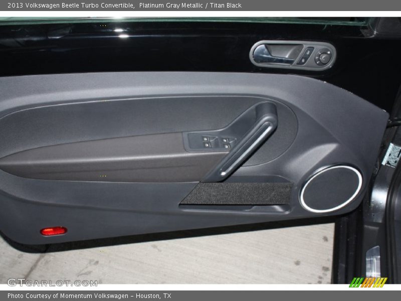 Platinum Gray Metallic / Titan Black 2013 Volkswagen Beetle Turbo Convertible