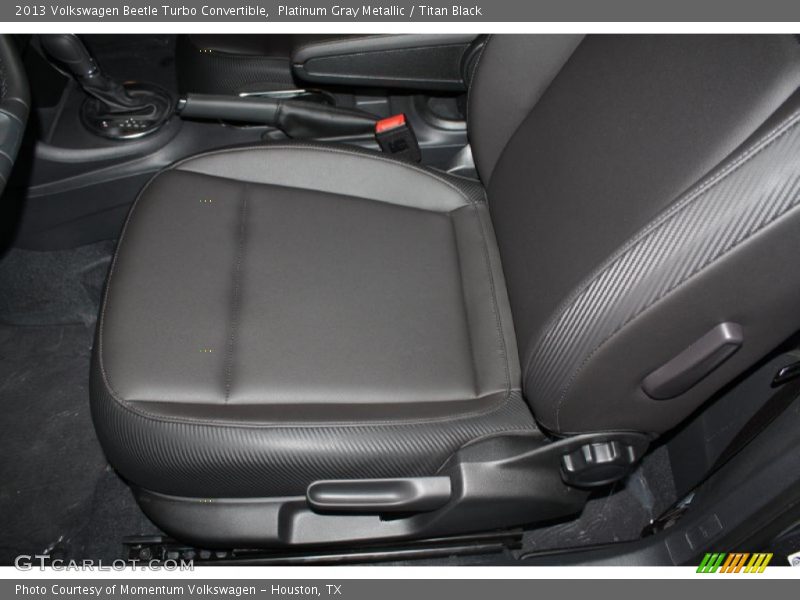 Platinum Gray Metallic / Titan Black 2013 Volkswagen Beetle Turbo Convertible