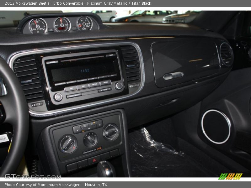 Platinum Gray Metallic / Titan Black 2013 Volkswagen Beetle Turbo Convertible