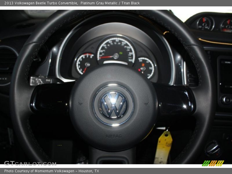 Platinum Gray Metallic / Titan Black 2013 Volkswagen Beetle Turbo Convertible