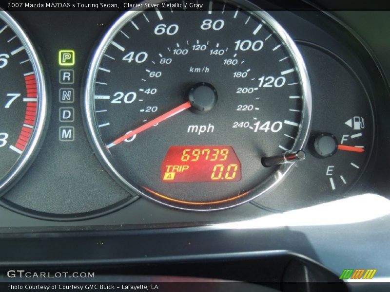 Glacier Silver Metallic / Gray 2007 Mazda MAZDA6 s Touring Sedan