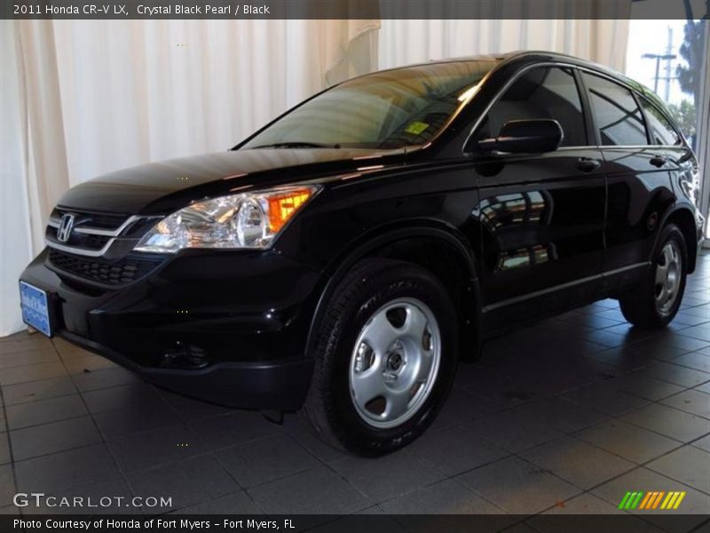 Crystal Black Pearl / Black 2011 Honda CR-V LX