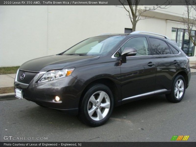 Truffle Brown Mica / Parchment/Brown Walnut 2010 Lexus RX 350 AWD