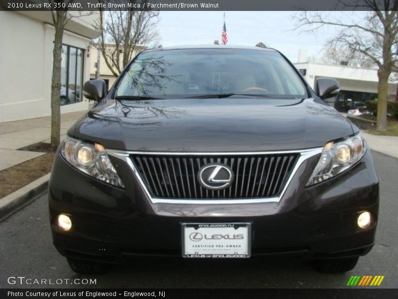 Truffle Brown Mica / Parchment/Brown Walnut 2010 Lexus RX 350 AWD