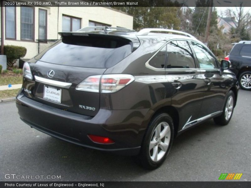 Truffle Brown Mica / Parchment/Brown Walnut 2010 Lexus RX 350 AWD
