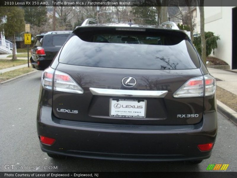 Truffle Brown Mica / Parchment/Brown Walnut 2010 Lexus RX 350 AWD