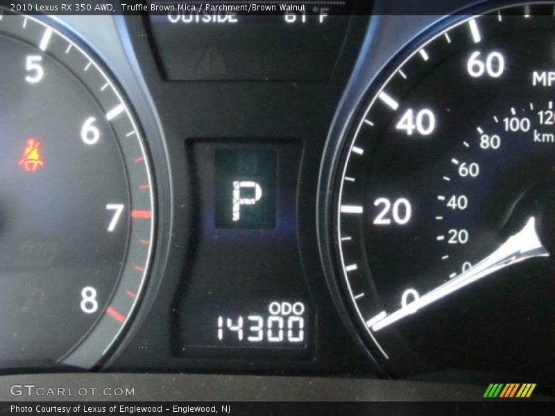 Truffle Brown Mica / Parchment/Brown Walnut 2010 Lexus RX 350 AWD