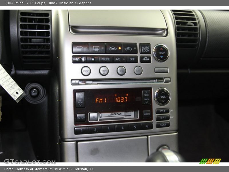 Black Obsidian / Graphite 2004 Infiniti G 35 Coupe