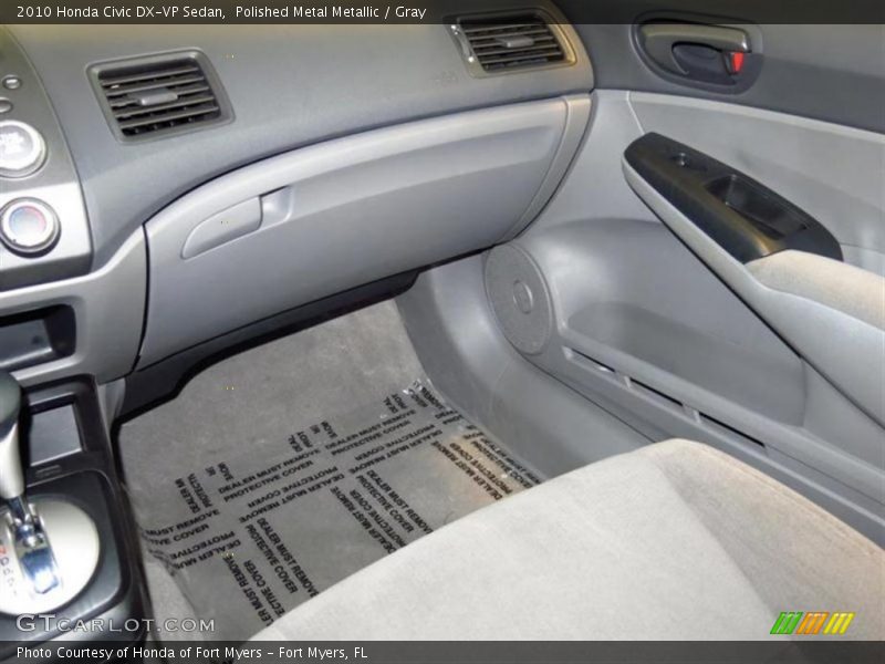 Polished Metal Metallic / Gray 2010 Honda Civic DX-VP Sedan