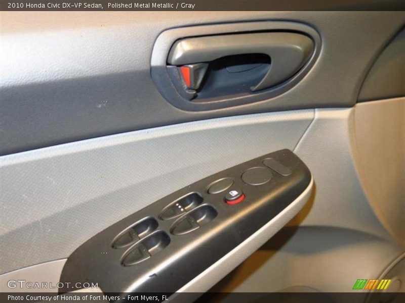 Polished Metal Metallic / Gray 2010 Honda Civic DX-VP Sedan