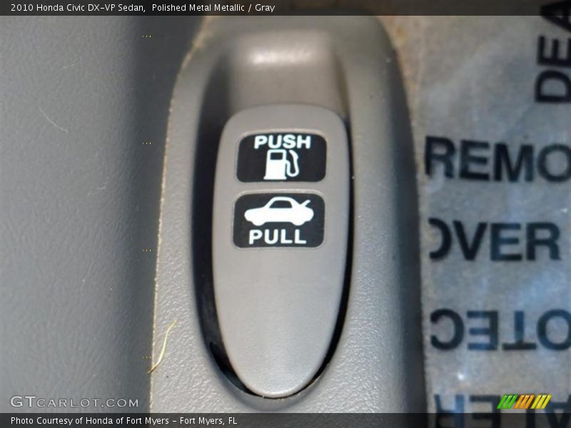Polished Metal Metallic / Gray 2010 Honda Civic DX-VP Sedan