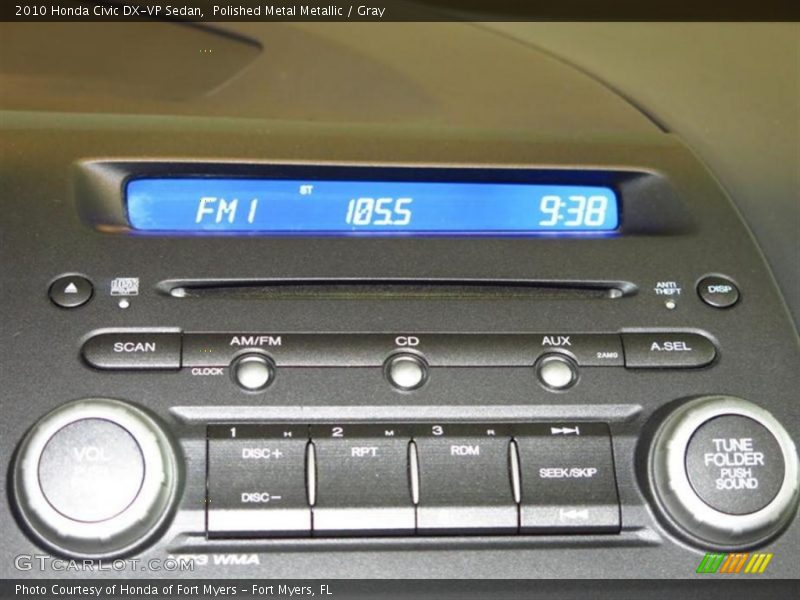 Polished Metal Metallic / Gray 2010 Honda Civic DX-VP Sedan