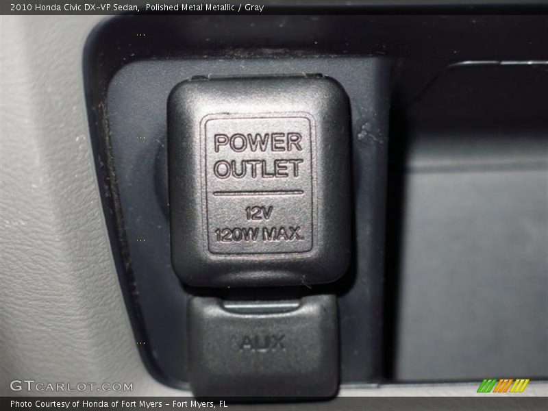 Polished Metal Metallic / Gray 2010 Honda Civic DX-VP Sedan