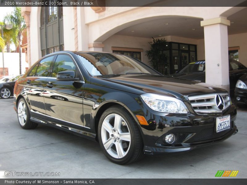 Black / Black 2010 Mercedes-Benz C 300 Sport