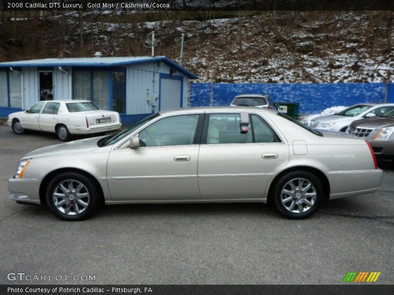 Gold Mist / Cashmere/Cocoa 2008 Cadillac DTS Luxury