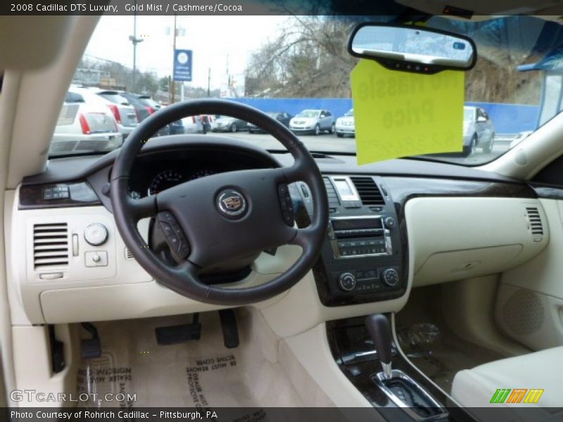 Gold Mist / Cashmere/Cocoa 2008 Cadillac DTS Luxury