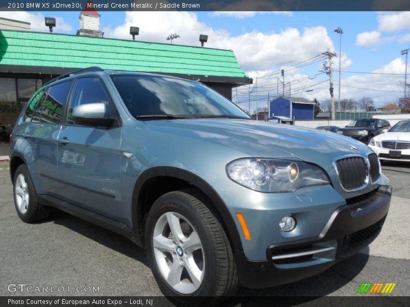Mineral Green Metallic / Saddle Brown 2010 BMW X5 xDrive30i